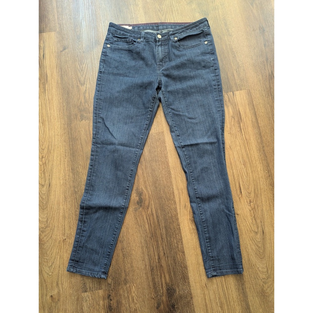American Giant‎ Womens 31 Blue 218 Skinny Dark Wash Indigo Stretch Denim Cotton